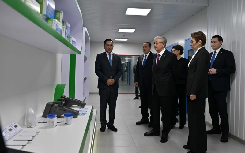 Kassym-Jomart Tokayev visits medical device enterprises in Zhambyl region