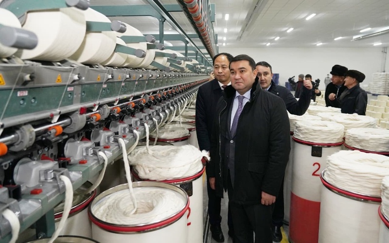 Хлопковый комплекс по&nbsp;производству текстиля запустили в&nbsp;Туркестане