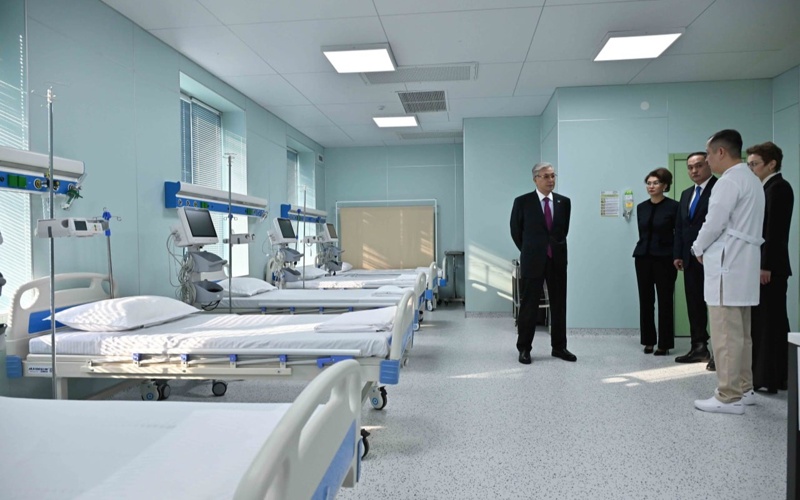 President Tokayev inspects heart rhythm clinic in Taraz