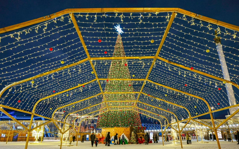 Как Астана готовится к Новому году — фоторепортаж