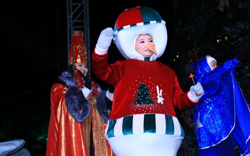 Новогоднюю елку зажгли в&nbsp;Караганде