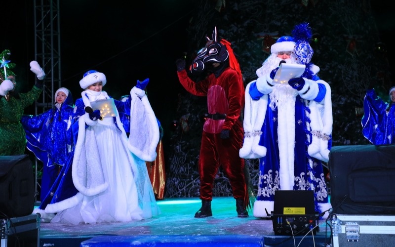 Новогоднюю елку зажгли в&nbsp;Караганде