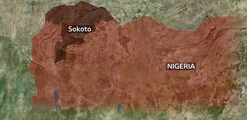 Sokoto, Nigeria, Africa, map