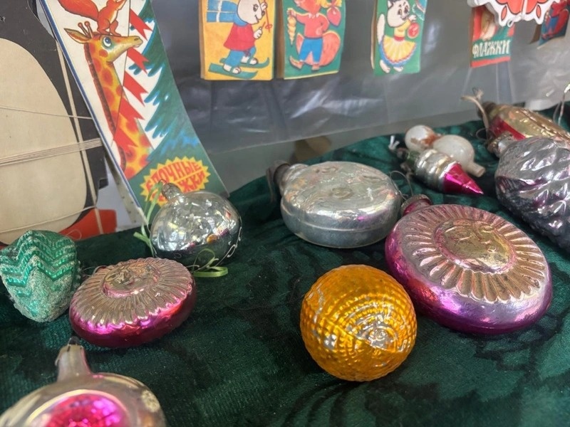 Vintage New Year tree decorations on display in N Kazakhstan