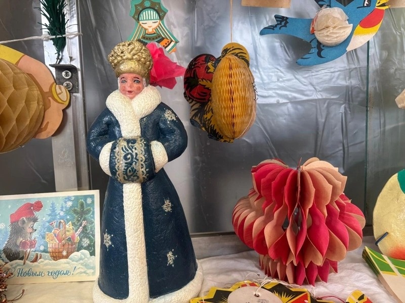 Vintage New Year tree decorations on display in N Kazakhstan