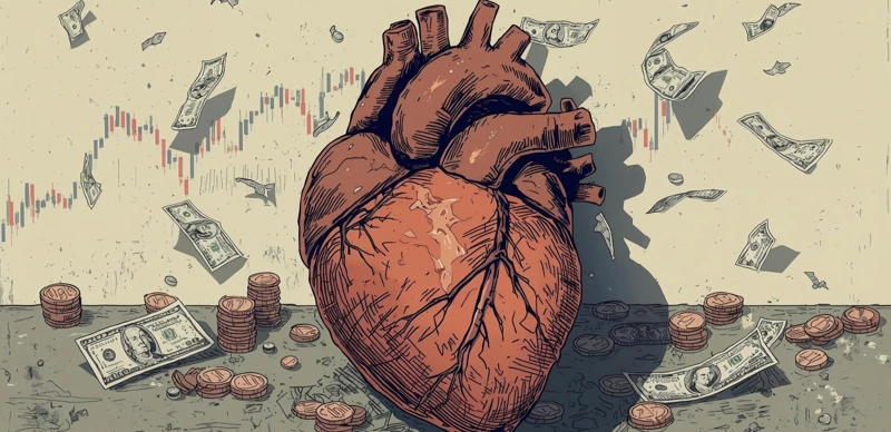 Money, stress ages, heart, disease, science, research
