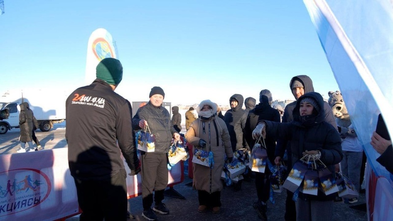 Astanadaǵy marafonǵa 700-den asa adam qatysty Astanadaǵy marafonǵa 700-den asa adam qatysty