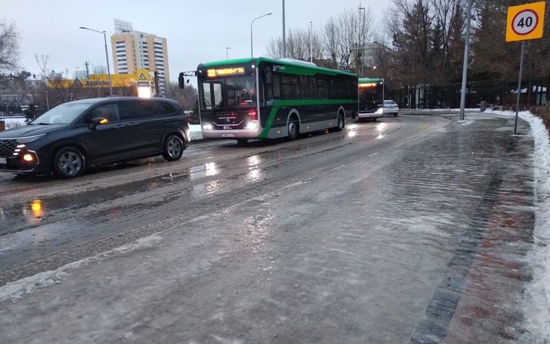 Астана, гололед Астана, гололед