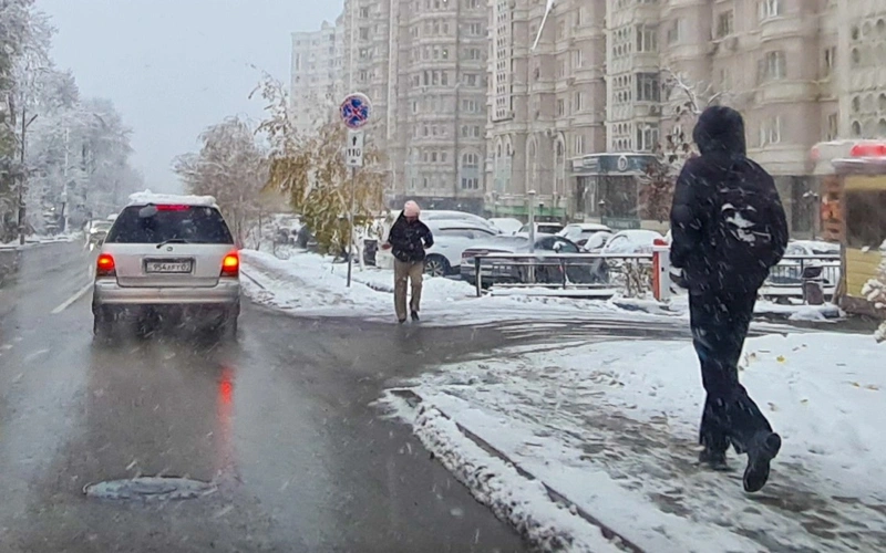 Snow, rain and ice-slick to batter Kazakhstan