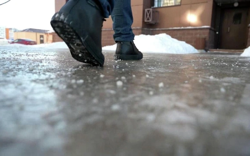 погода, гололед, зима