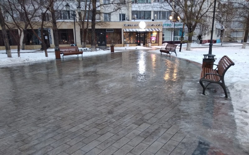 Астана, гололед Астана, гололед