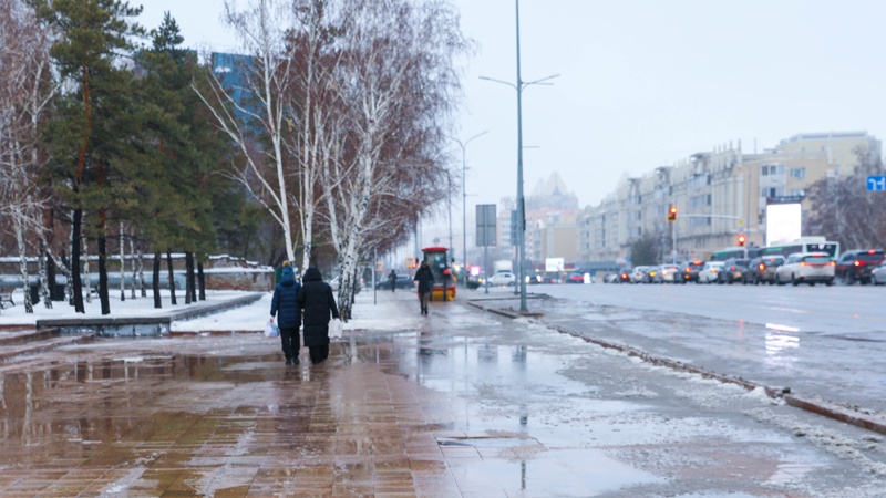 Астана, гололед Астана, гололед