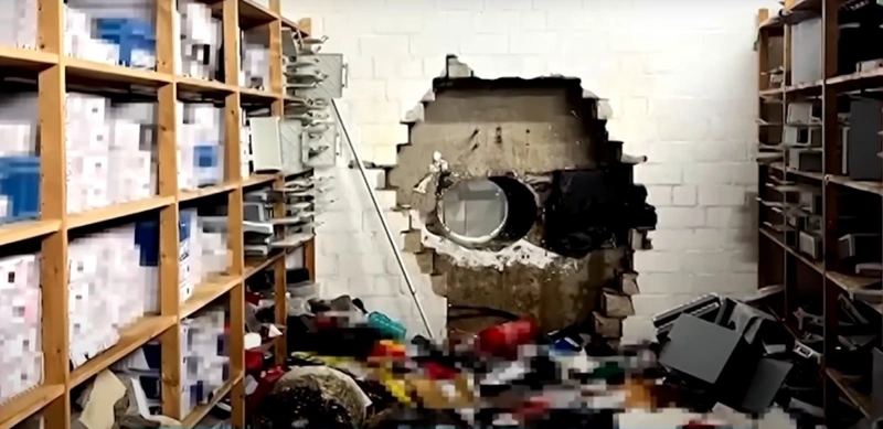 Bank vault drilled open in Germany, robbers, thieves