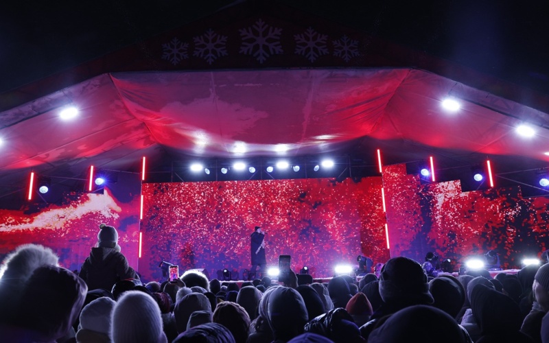 Festive fireworks in Astana