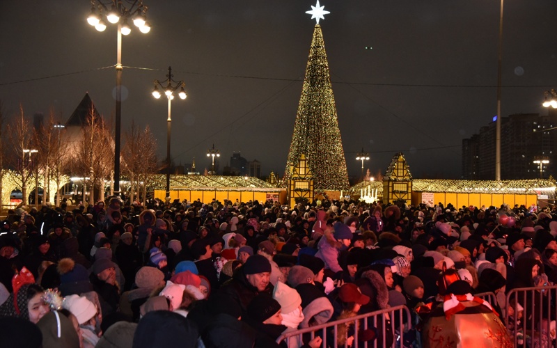 Астана встречает Новый год масштабным концертом под открытым небом
