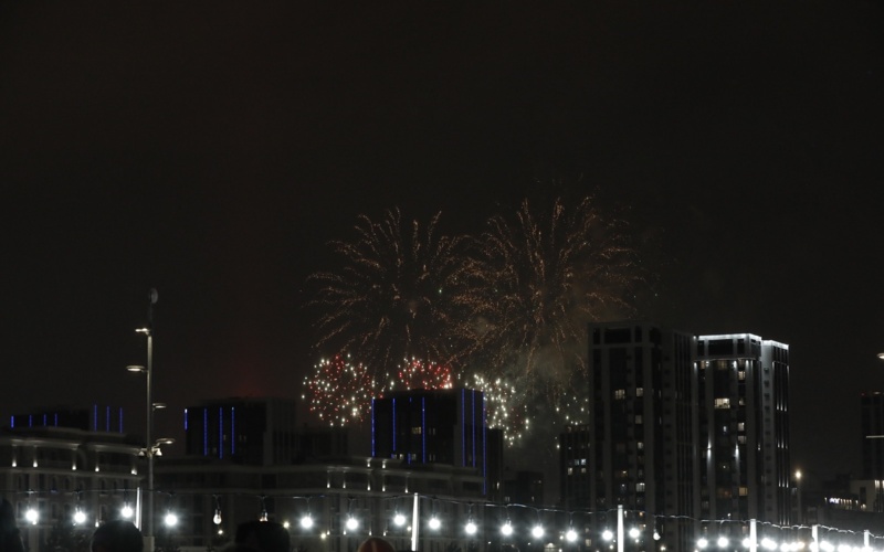 Festive fireworks in Astana