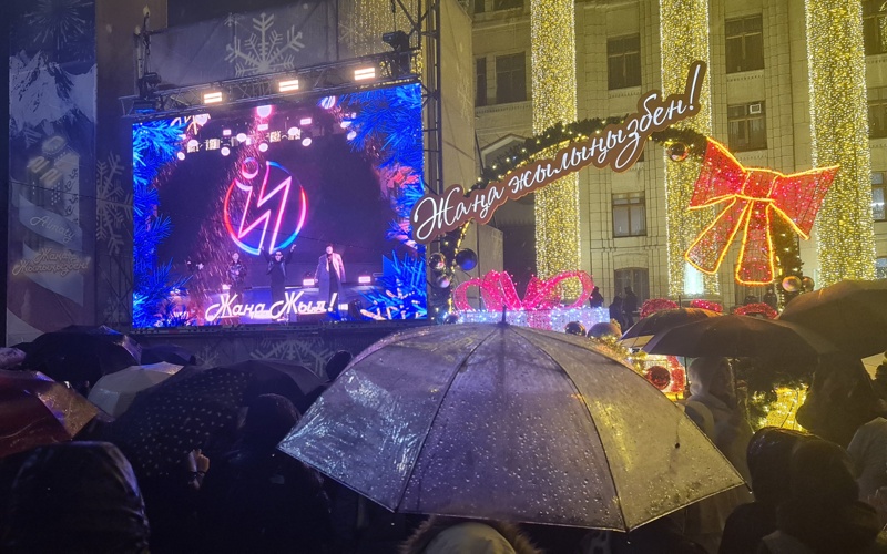 Как в Алматы встретили 2026 год