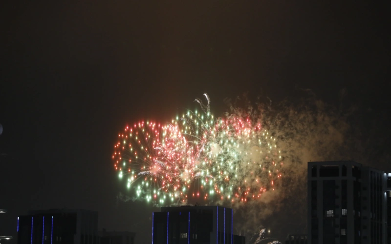 Астананың қос жағалауында ауқымды отшашу өтті