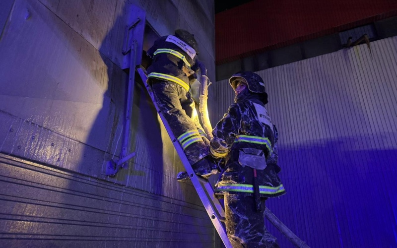 Казахстанские спасатели совершили 210 выездов в новогоднюю ночь Казахстанские спасатели, пожарные, спасение