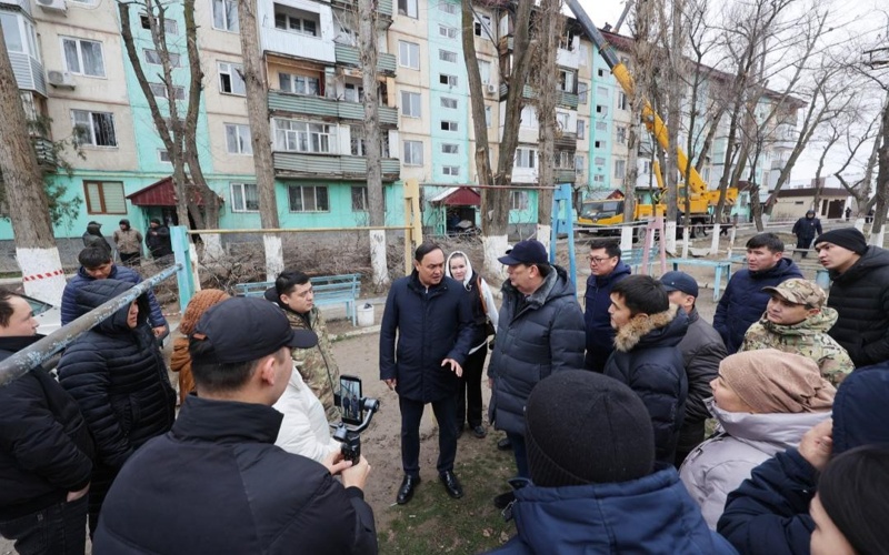 В Таразе после пожара в многоэтажке объявили ЧС на объекте