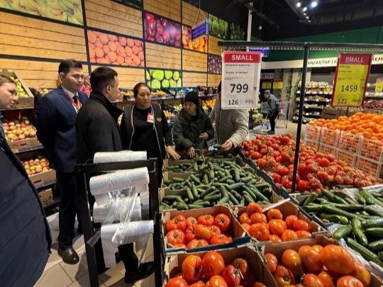 Выездной мониторинг цен на продукты провели в Алматы