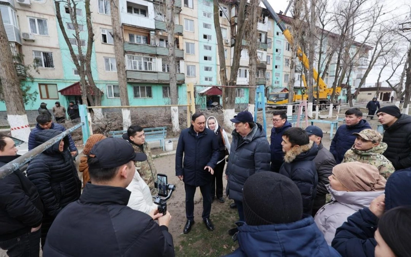 В Таразе после пожара в многоэтажке объявили ЧС на объекте