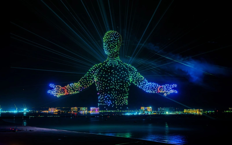 Ras Al Khaimah, UAE, Guinness World Record, New Year’s Eve, drone, fireworks