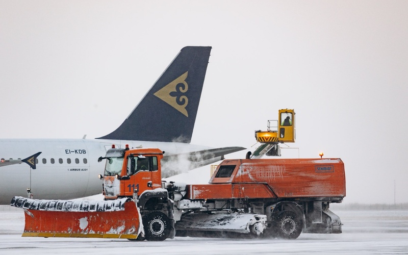 Severe weather causes flight delays at Astana's airport