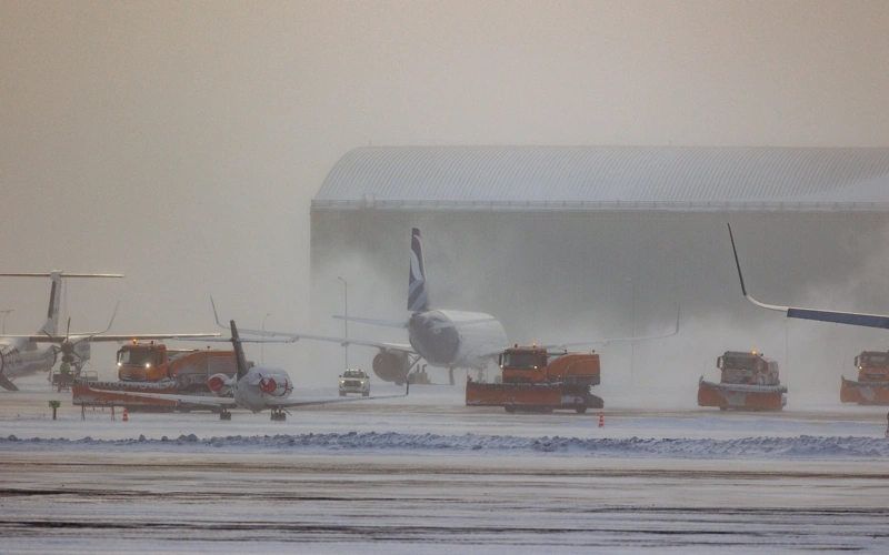 Severe weather causes flight delays at Astana's airport