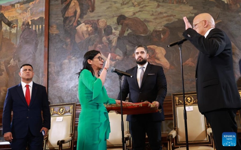 Delcy Rodriguez sworn in as acting president of Venezuela