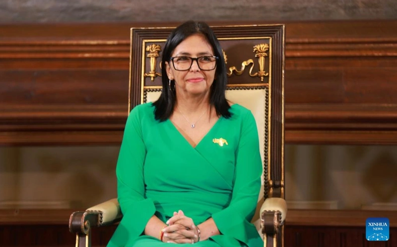 Delcy Rodriguez sworn in as acting president of Venezuela