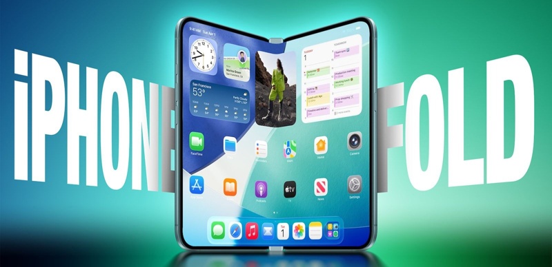 The first foldable &zwnj;iPhone&zwnj;, Apple, telephone, mobilephone, technology, innovations
