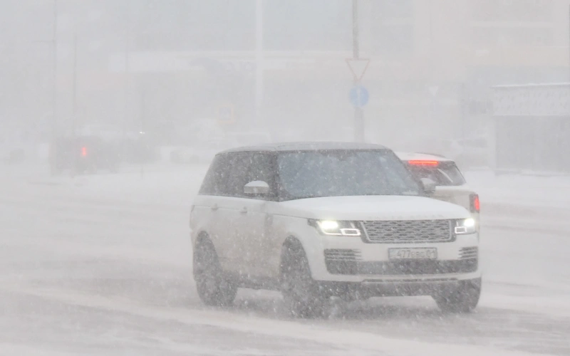 метель, буран, зима, закрыта дорога, боран, қыс, жол жабық