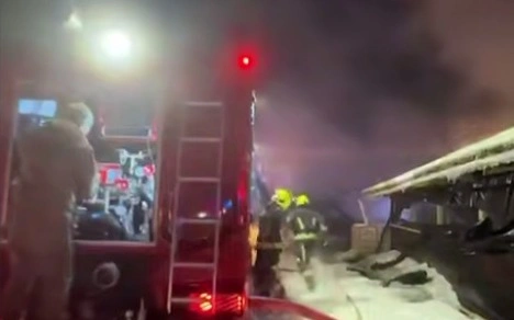 Цех по мойке ковров горел в Астане