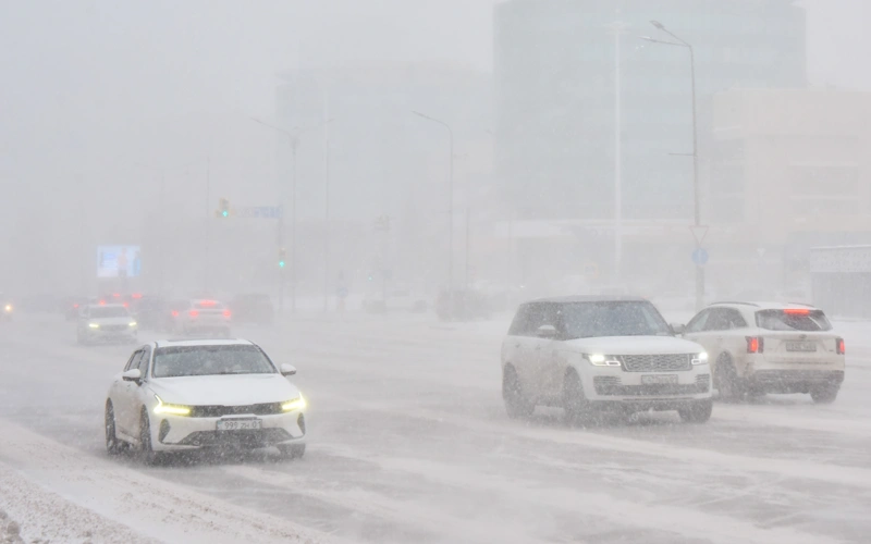 метель, буран, зима, закрыта дорога, боран, қыс, жол жабық