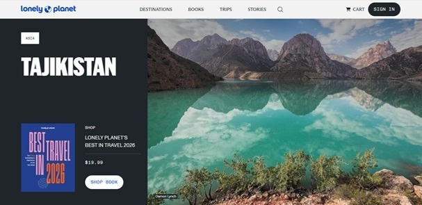 Tajikistan named among Top 25 Travel Destinations for 2026 Tajikistan