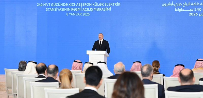 Ázerbaıjan Kavkazdaǵy eń iri jel elektr stantsııasyn iske qosty