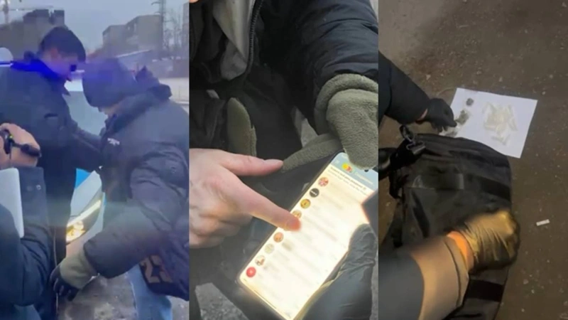 Полиция Алматы задержала наркозакладчика с мефедроном