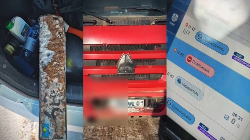 Elordada kóliginiń memlekettik nómirin ádeıi jasyryp qoıǵan júrgizýshi ustaldy