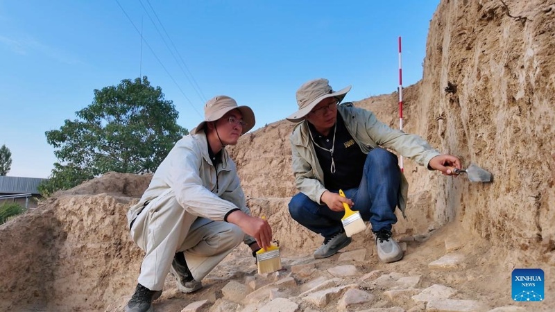 Chinese, Uzbek archaeologists discover ancient city walls in Uzbekistan Source: XinhuaEditor: huaxia2026-01-10 16:12:00 This file photo taken on June 24, 2025 shows members of the Luoyang-Fergana Sino-Uzbekistan joint archaeological team posing for a group photo at the Kuva Site in the Fergana Valley, eastern Uzbekistan. (Xinhua) ZHENGZHOU, Jan. 10 (Xinhua) -- Chinese and Uzbek archaeologists have found early city walls constructed and modified between the 3rd century BC and the 10th century AD at the ancient city of Kuva in Uzbekistan, shedding new light on the history of a key Silk Road settlement. Located in the Fergana Valley in eastern Uzbekistan, the Kuva site, now spanning about 110,000 square meters, used to be a very important hub on the ancient Silk Road. Its historical connection to China dates back over two millennia, as it is believed to have been part of the ancient state of Dayuan, recorded by Chinese envoy Zhang Qian during the Han Dynasty (202 BC-220 AD). A joint team from the Luoyang Institute of Archaeology in central China's Henan Province and Uzbekistan's Fergana State University has been conducting fieldwork at the Kuva site since 2023. Liu Bin, leader of the Chinese team, said remains of a palace, city gates, walls, house foundations, streets and workshops have been identified. In 2025, the team focused on excavating the northern gate and the adjacent moat area. The team determined that the walls had undergone multiple modifications in terms of layout and function, using both adobes and mud bricks as building materials, which confirms the continuous use of these walls from around the 3rd century BC to the 10th century AD. The long-term use and repeated modifications of the walls reveal the enduring vitality, adaptability and complex functions of this key Silk Road hub, Liu said, while adding that the evolution of construction techniques provides crucial material useful for studying architectural crafts, material choices and potential cultural influences of different eras. The team has also conducted a systematic survey and exploration of the eastern part of the palace complex, discovering features such as wall foundation trenches and a surrounding moat. These findings provide crucial information for reconstructing the city's overall layout. Chinese, Uzbek archaeologists discover ancient city walls in Uzbekistan Source: XinhuaEditor: huaxia2026-01-10 16:12:00 This file photo taken on June 24, 2025 shows members of the Luoyang-Fergana Sino-Uzbekistan joint archaeological team posing for a group photo at the Kuva Site in the Fergana Valley, eastern Uzbekistan. (Xinhua) ZHENGZHOU, Jan. 10 (Xinhua) -- Chinese and Uzbek archaeologists have found early city walls constructed and modified between the 3rd century BC and the 10th century AD at the ancient city of Kuva in Uzbekistan, shedding new light on the history of a key Silk Road settlement. Located in the Fergana Valley in eastern Uzbekistan, the Kuva site, now spanning about 110,000 square meters, used to be a very important hub on the ancient Silk Road. Its historical connection to China dates back over two millennia, as it is believed to have been part of the ancient state of Dayuan, recorded by Chinese envoy Zhang Qian during the Han Dynasty (202 BC-220 AD). A joint team from the Luoyang Institute of Archaeology in central China's Henan Province and Uzbekistan's Fergana State University has been conducting fieldwork at the Kuva site since 2023. Liu Bin, leader of the Chinese team, said remains of a palace, city gates, walls, house foundations, streets and workshops have been identified. In 2025, the team focused on excavating the northern gate and the adjacent moat area. The team determined that the walls had undergone multiple modifications in terms of layout and function, using both adobes and mud bricks as building materials, which confirms the continuous use of these walls from around the 3rd century BC to the 10th century AD. The long-term use and repeated modifications of the walls reveal the enduring vitality, adaptability and complex functions of this key Silk Road hub, Liu said, while adding that the evolution of construction techniques provides crucial material useful for studying architectural crafts, material choices and potential cultural influences of different eras. The team has also conducted a systematic survey and exploration of the eastern part of the palace complex, discovering features such as wall foundation trenches and a surrounding moat. These findings provide crucial information for reconstructing the city's overall layout.