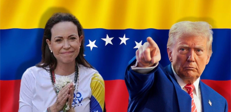 Donald Trump and Maria Corina Machado