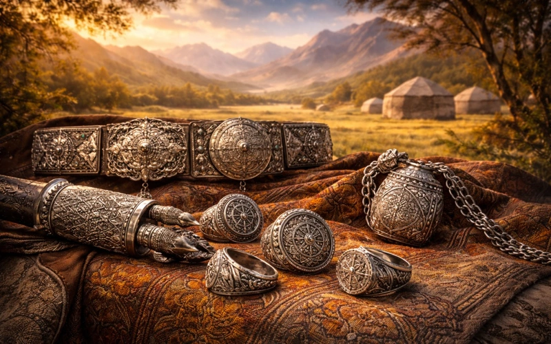 Қазақ ерлерінің әшекейі