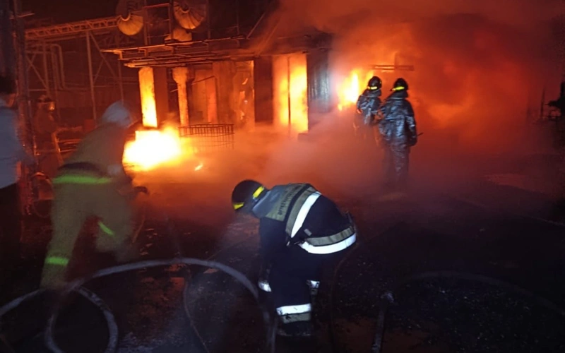 пожар, Арыс