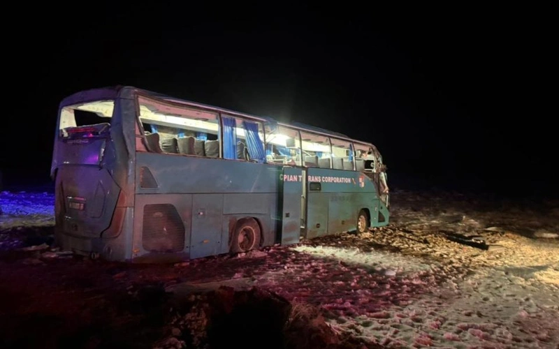 Четыре пассажира автобуса погибли в ДТП в Мангистауской области