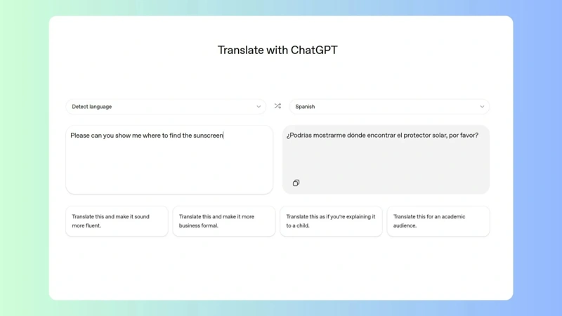 Вызов Google Translate: запущен онлайн-переводчик на базе ChatGPT