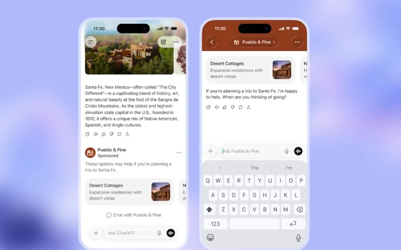 OpenAI запускает рекламу в бесплатной версии ChatGPT