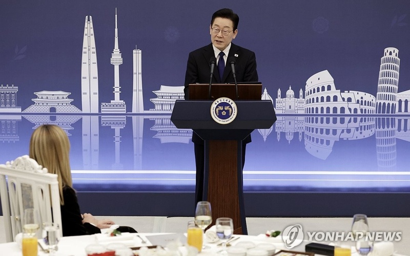 S. Korea's Lee highlights 'power of culture' in luncheon with Italian PM Meloni