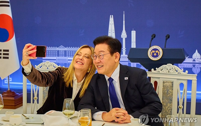S. Korea's Lee touts 'power of culture' in luncheon with Italian PM Meloni