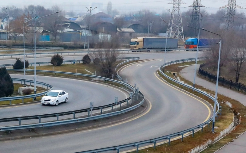 дорога, развязка, автомобили, жол, көлік, трасса