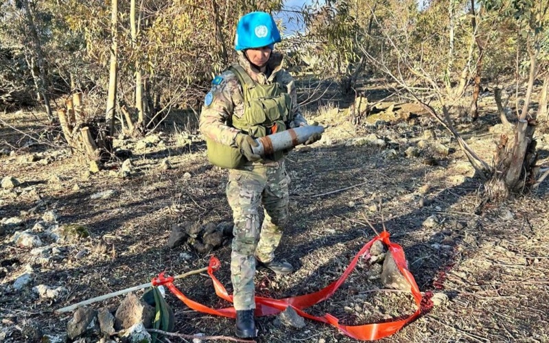Kazakh sappers neutralize over 1,200 explosives on the Golan Heights